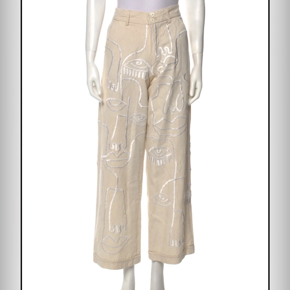 Disocntinued linen pants- Maison Les Enerves